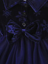 Charming Floral Print Long Sleeve Tutu Dress